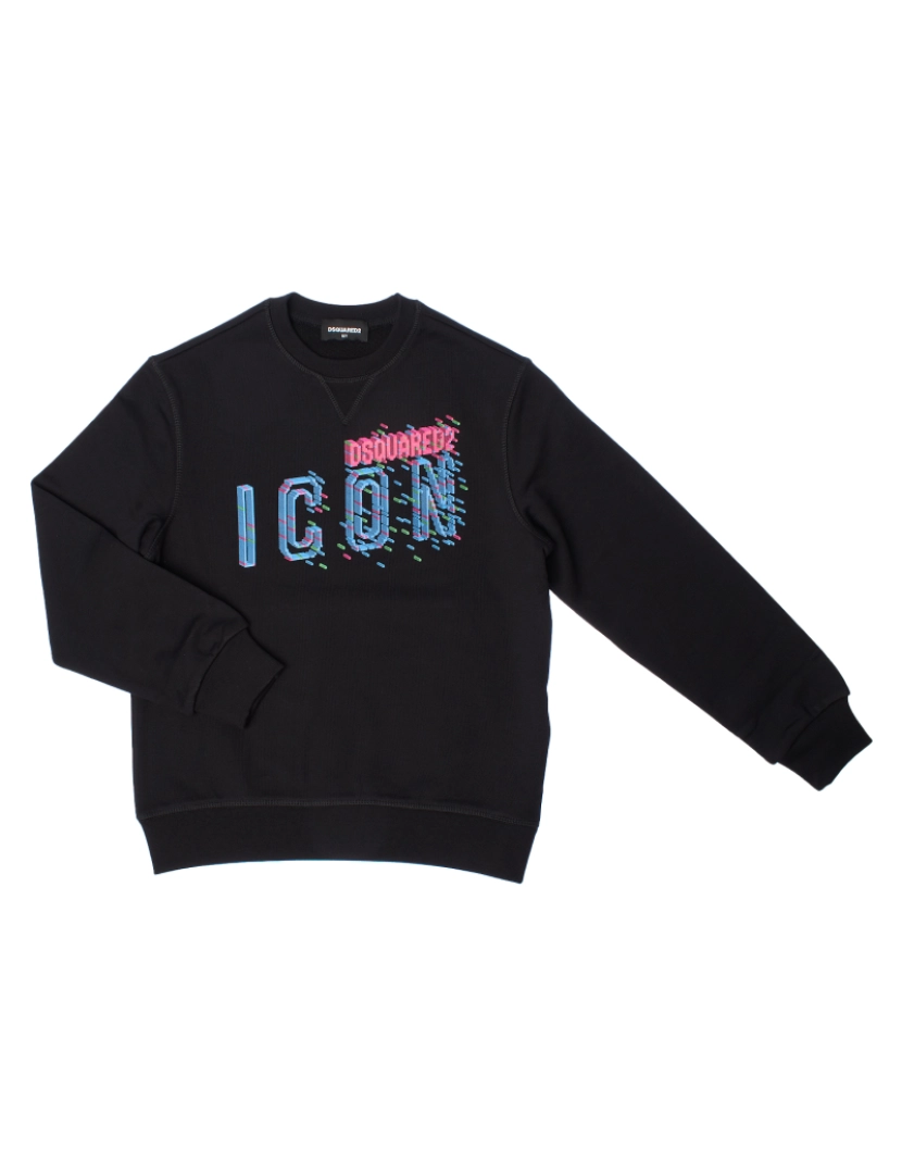 Dsquared2 - Moletom Relax Icon com gola redonda DQ2031D0-09BDQ menina