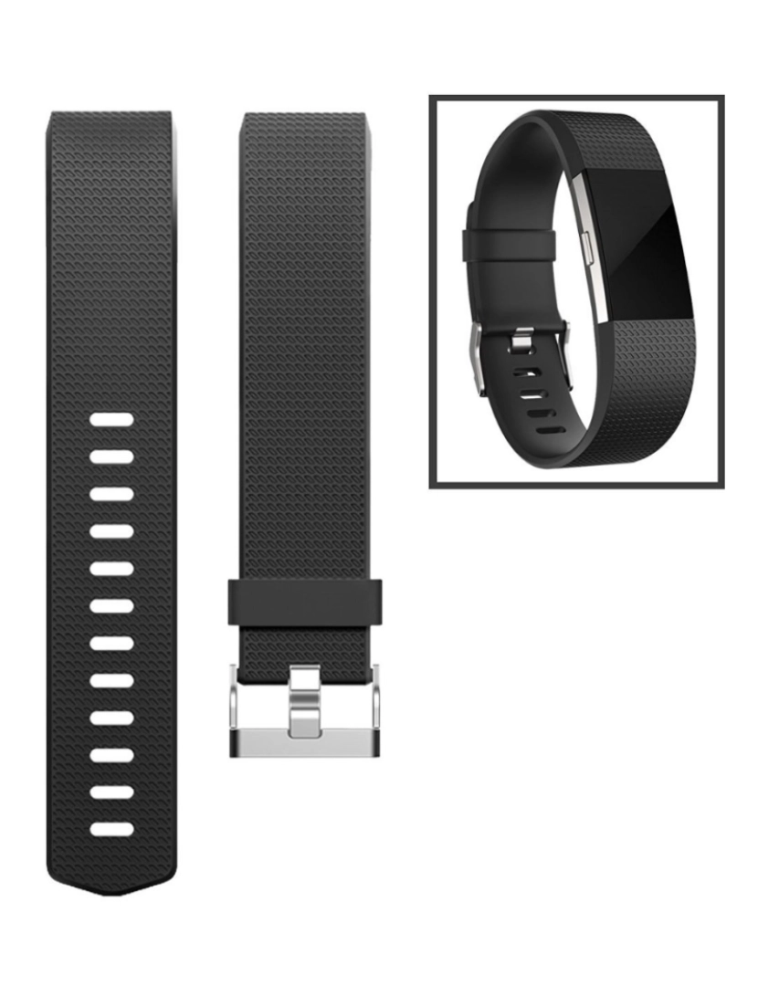 imagem de Pulseira Fitbit Charge 2 preta (S)  S4