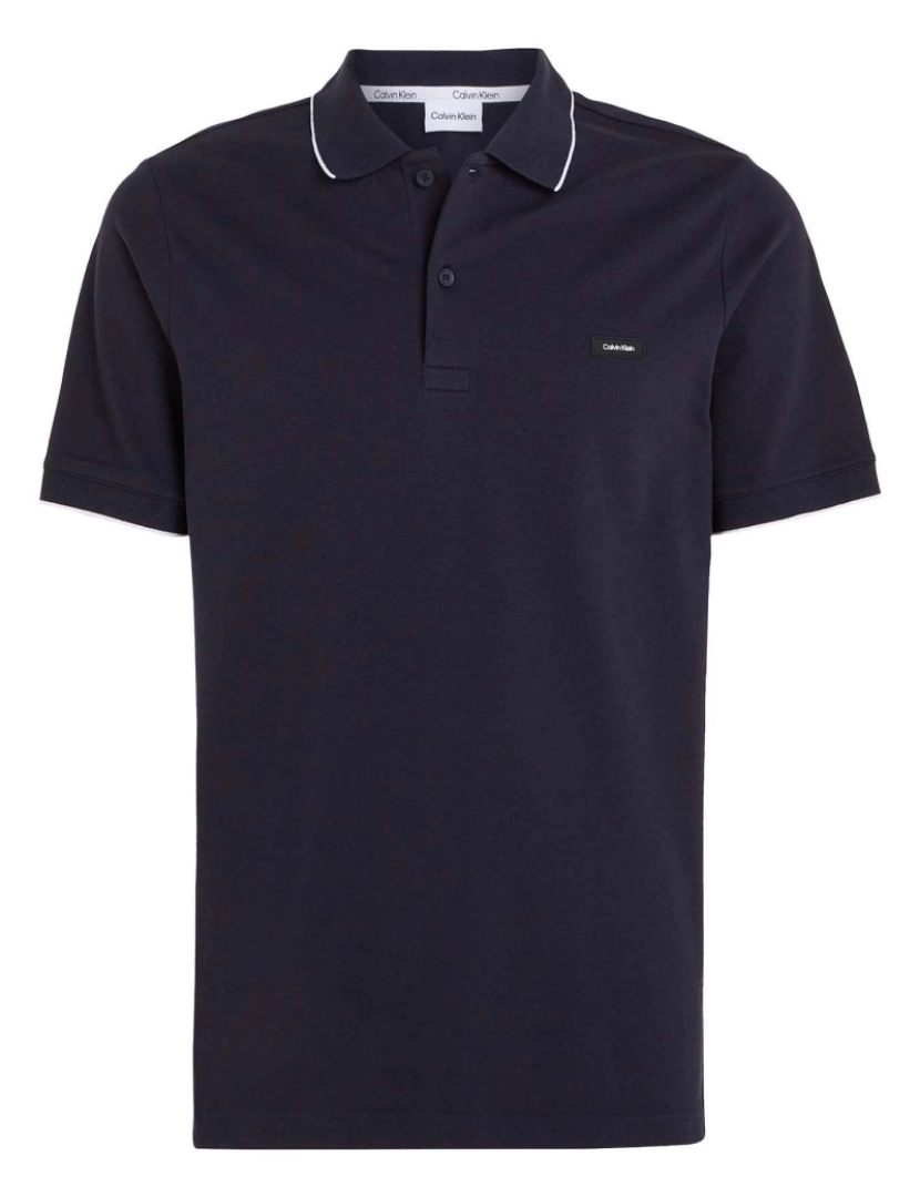 Calvin Klein - Camisa Polo Calvin Klein Stretch Pique Tippin