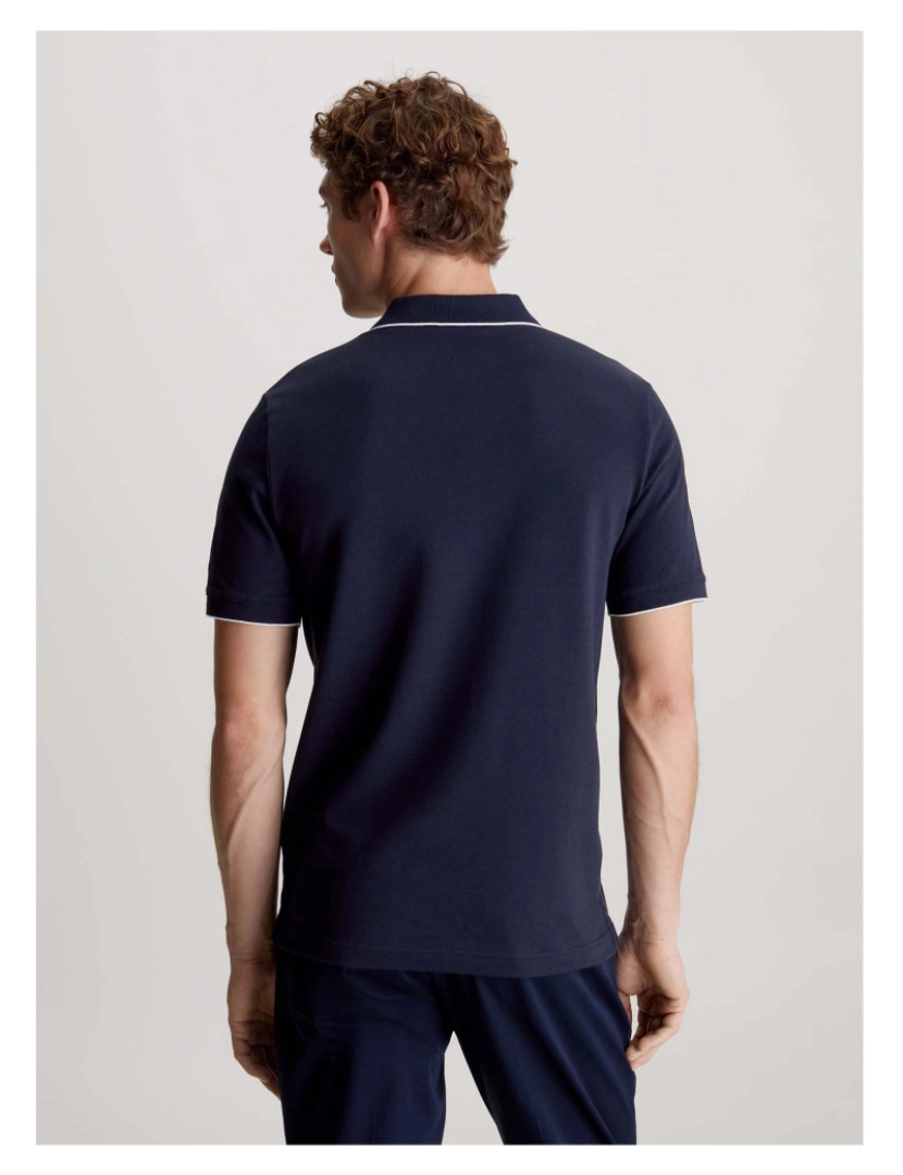 imagem de Camisa Polo Calvin Klein Stretch Pique Tippin2