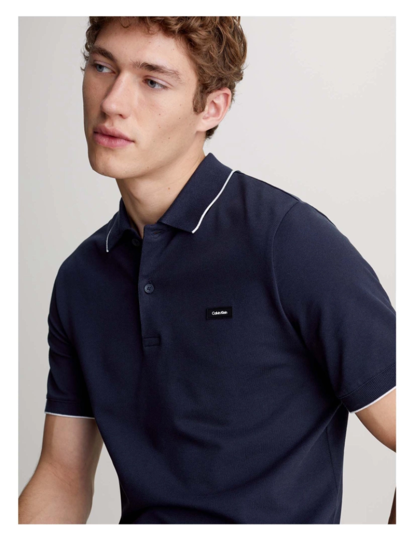 imagem de Camisa Polo Calvin Klein Stretch Pique Tippin5