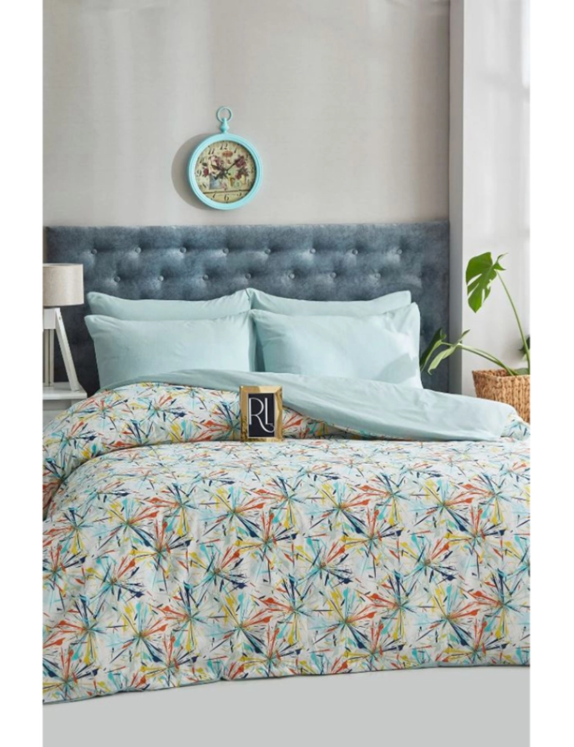 Mila Home - Conjunto Roupa Cama 100% Algodão Solteiro Hawai