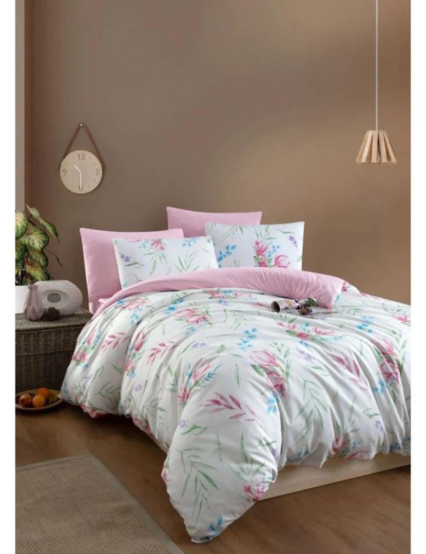 Mila Home - Conjunto Roupa Cama Solteiro Tulipa