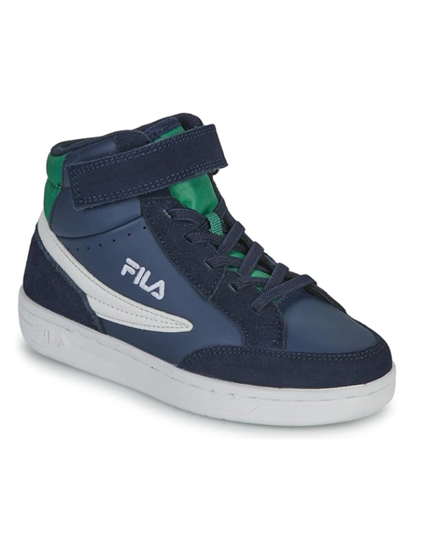 Fila - Ténis Fila FILA CREW velcro mid kids-Fila Navy-Verdant Green