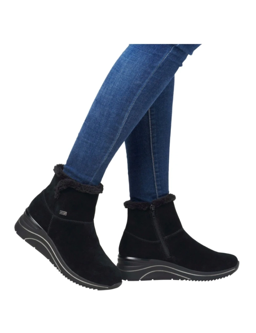 imagem de Remonte Preto Booties Calçados Femininos3