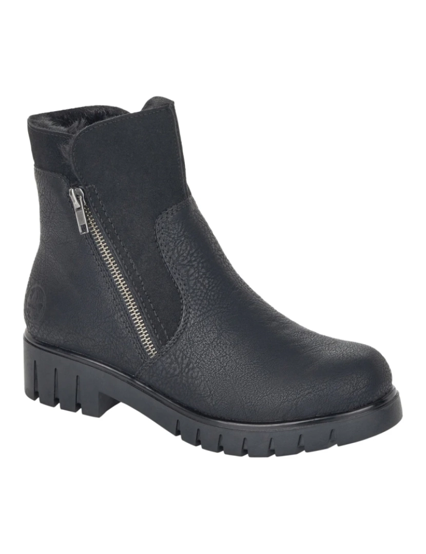 Rieker - Rieker Preto Booties Calçados Femininos