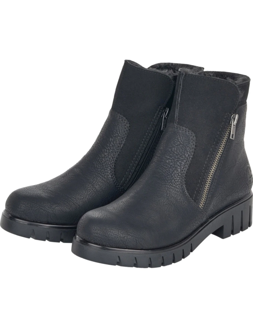 imagem de Rieker Preto Booties Calçados Femininos8