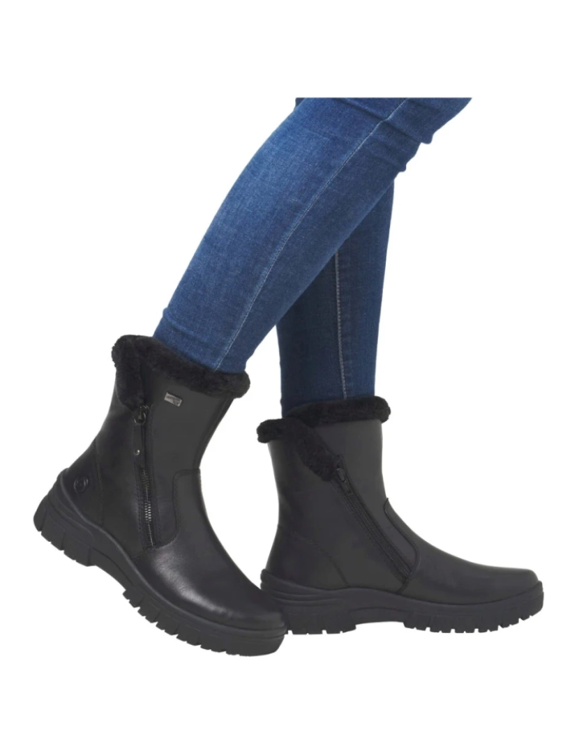 imagem de Remonte Preto Booties Calçados Femininos3