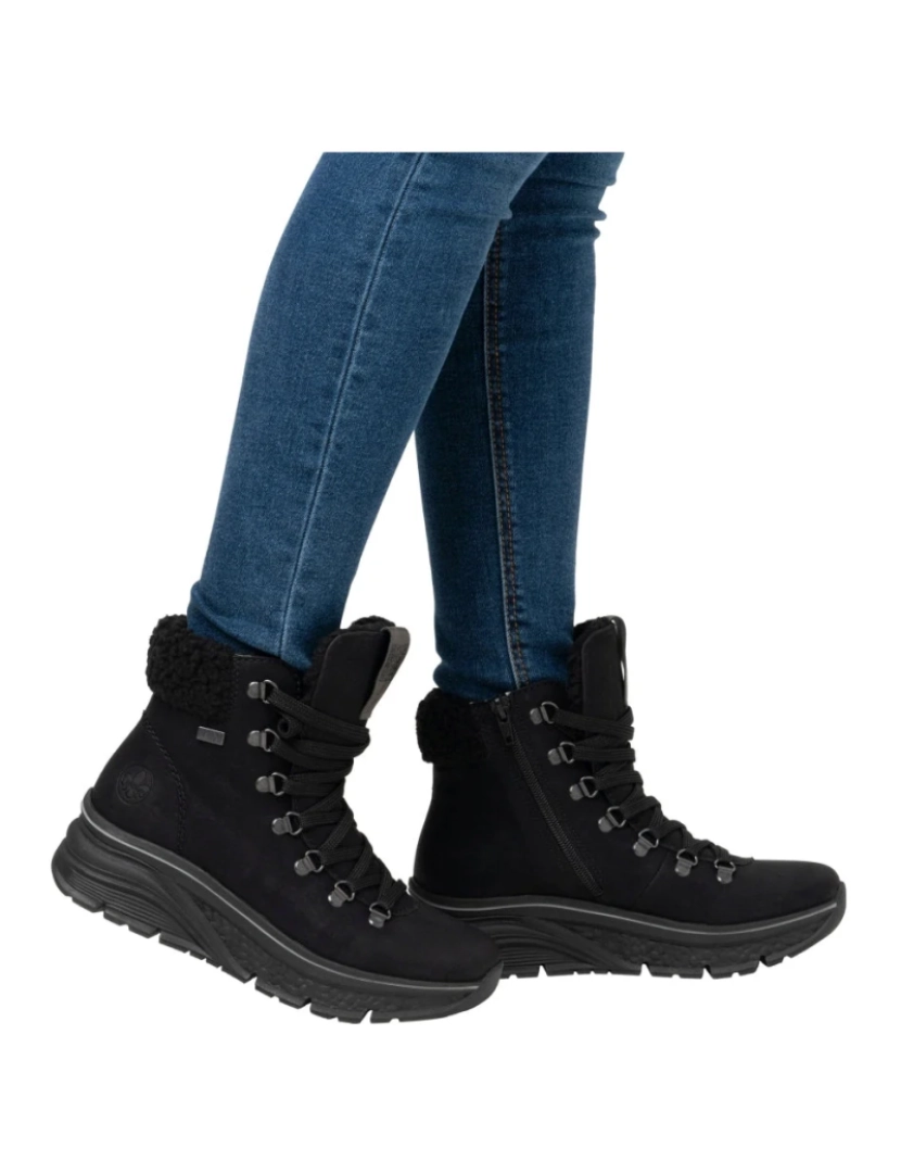 imagem de Rieker Preto Booties Calçados Femininos3