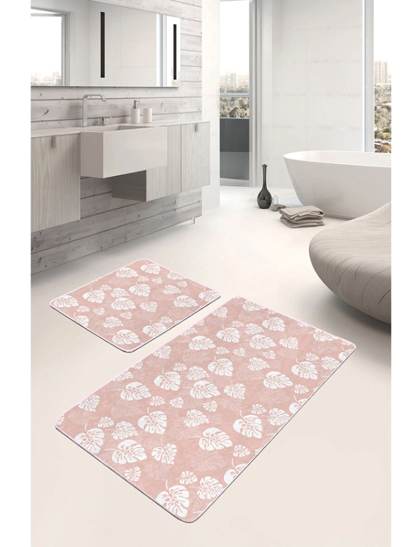 Mila Home - Conjunto de dois tapetes de banho BPS239