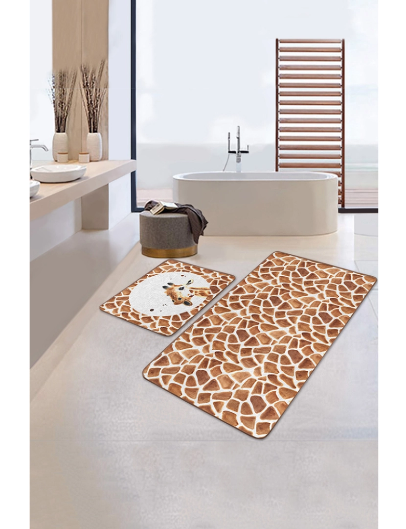 Mila Home - Conjunto de dois tapetes de banho BPS343