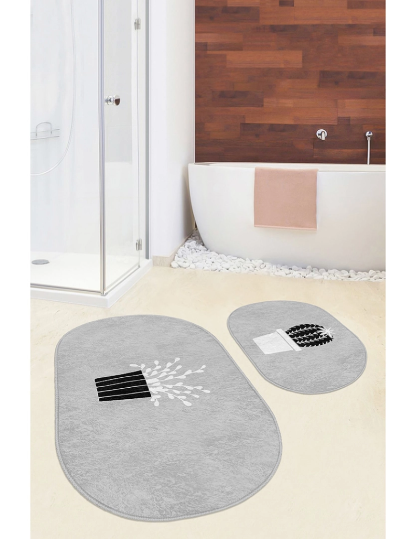 Mila Home - Conjunto de dois tapetes de banho BPS580