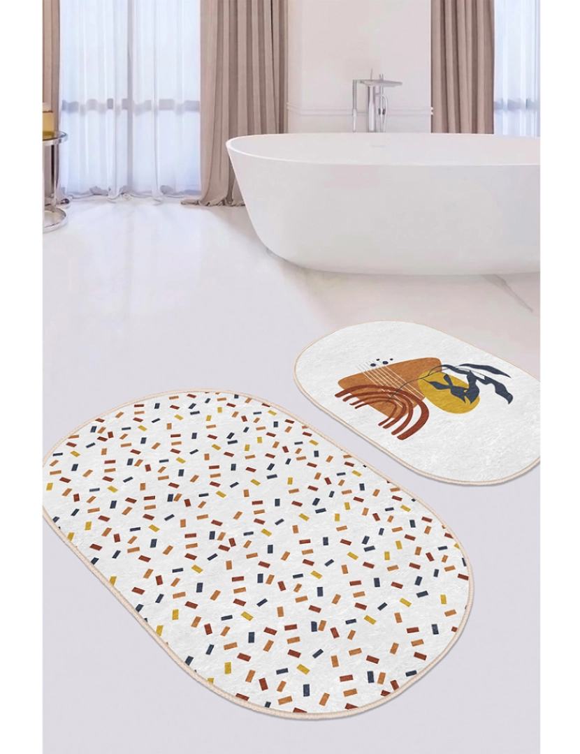 Mila Home - Conjunto de dois tapetes de banho BPS614