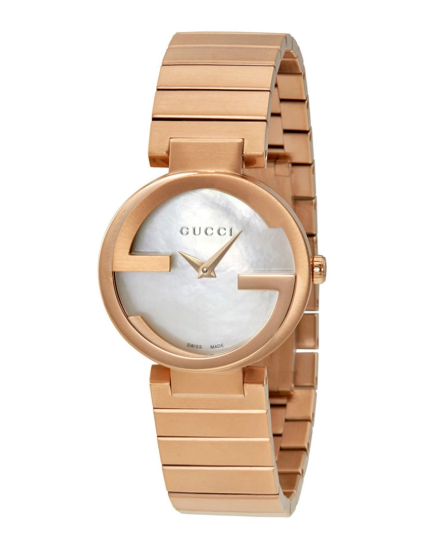 Gucci - Interlocking Aço Dourado 29mm