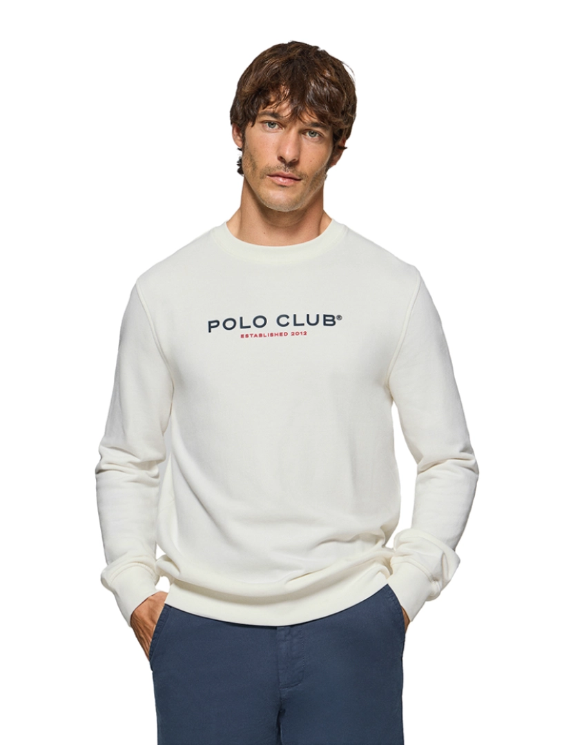 Polo Club - Sweatshirt de Homem ECRU