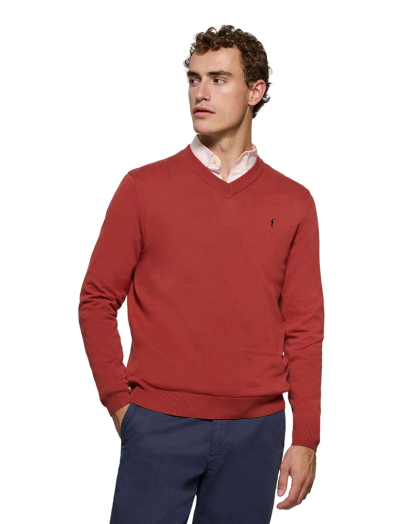 Polo Club - Jersey de Homem Vermelho