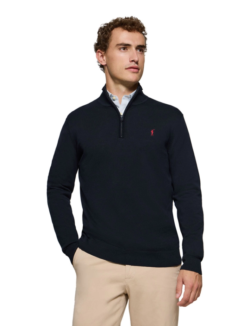 Polo Club - Jersey de Homem Marinho