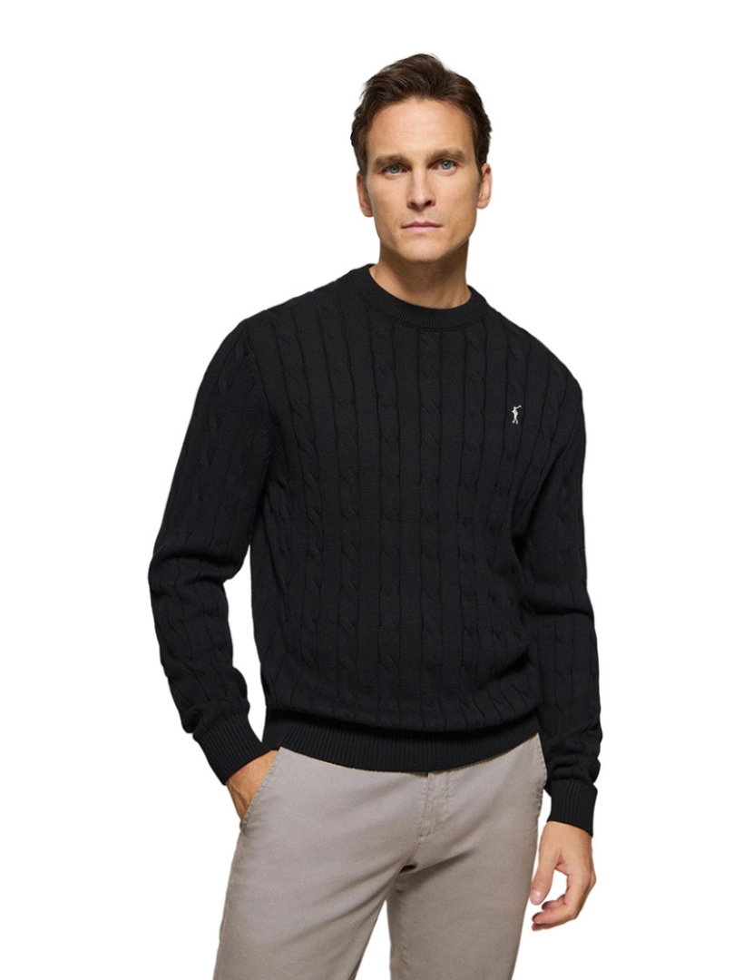 Polo Club - Jersey de Homem Preto