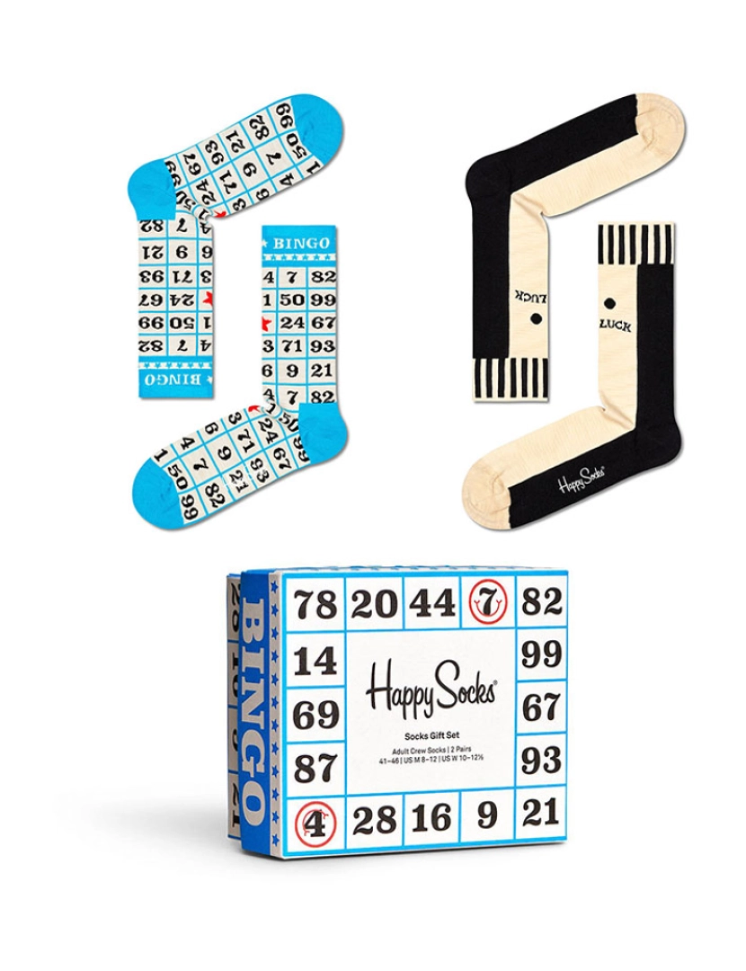 Happy Socks - Conjunto de 2 unidades de meias Feeling Lucky