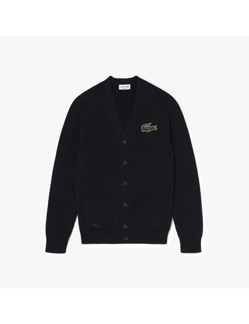 Lacoste - Cardigan Unissexo Azul Marinho