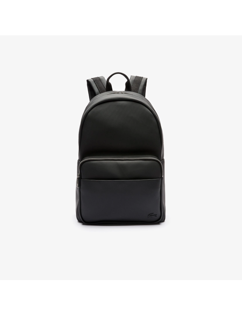 Lacoste - Mochila Clássica Para Homem Em Petit Piqué Preto