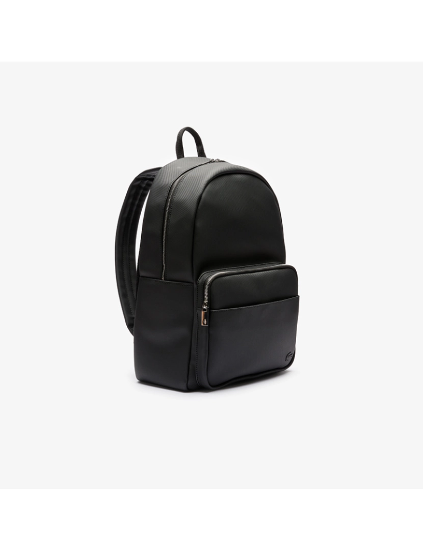 imagem de Mochila Clássica Para Homem Em Petit Piqué Preto9