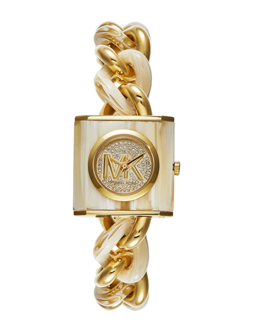 Michael Kors - Relógio Senhora Petite Lock Pavé Dourado