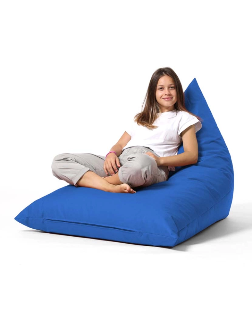 ASR - Pufe Pirâmide Grande Cama Azul