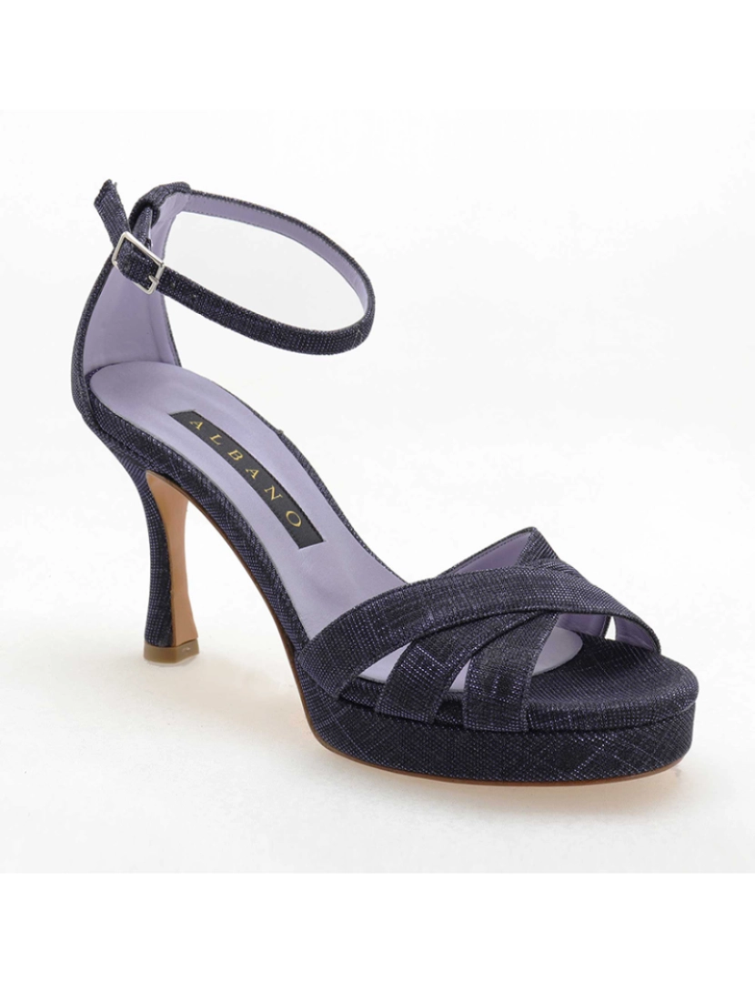 Scarpin - Sandália lurex Azul