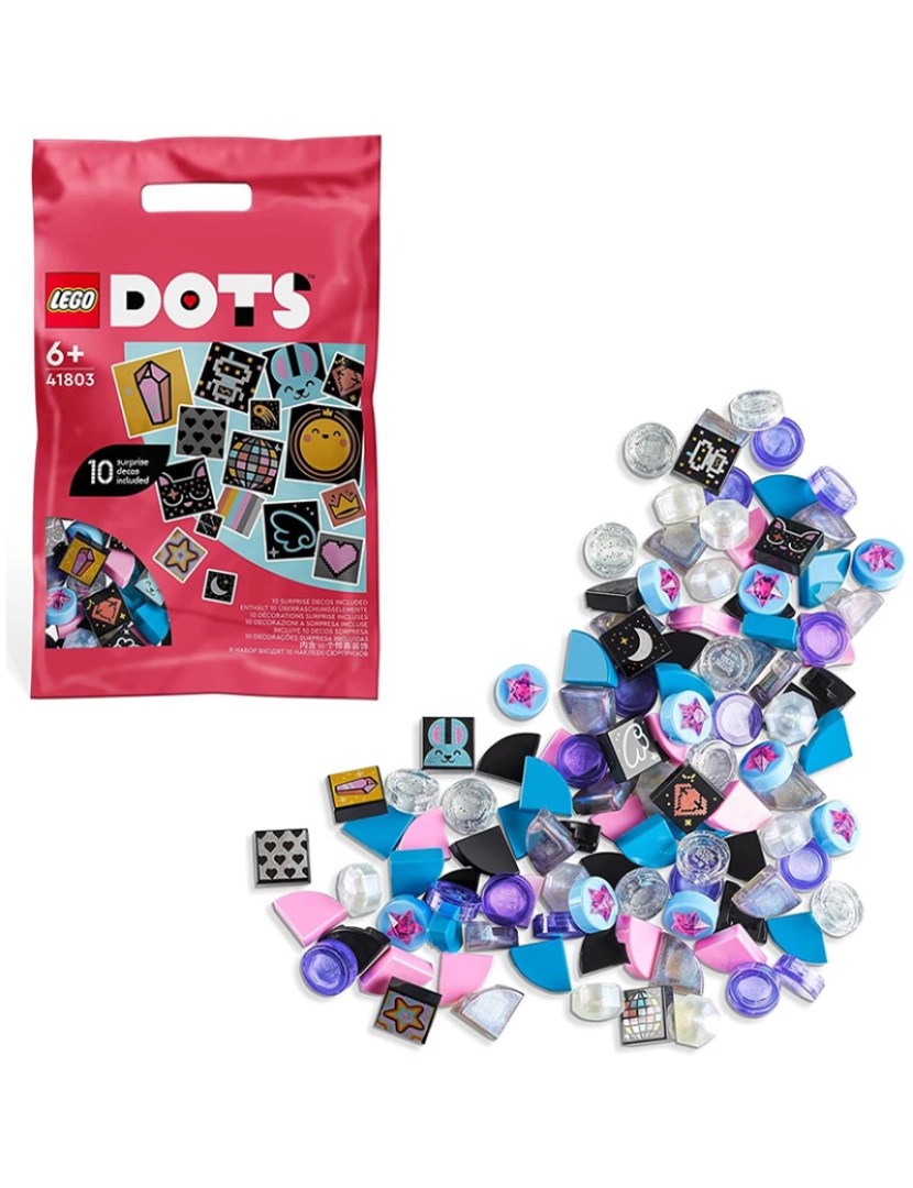 Lego - LEGO DOTS SERIE 8 GLITTER E BRILHO 41803