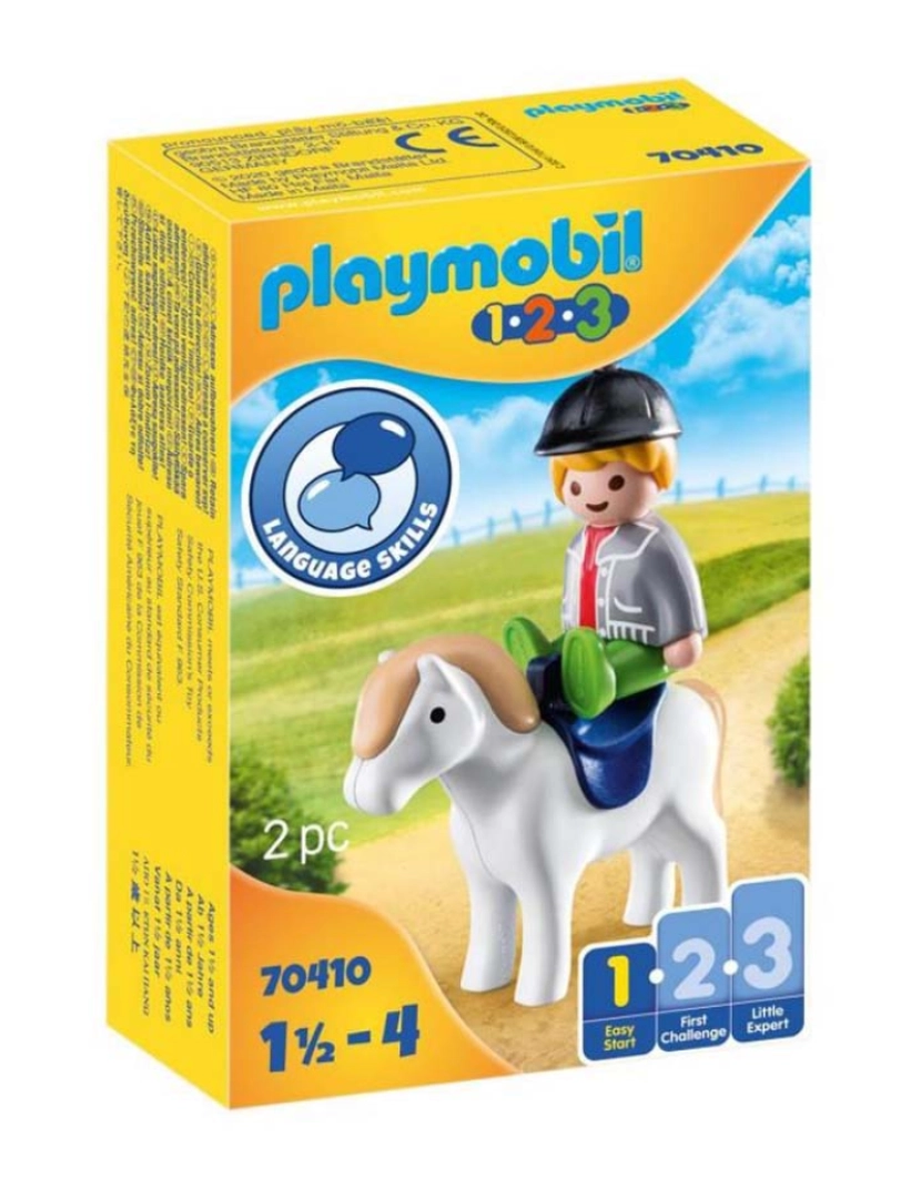 Playmobil - 1.2.3 CRIANÇA COM PONEI 70410