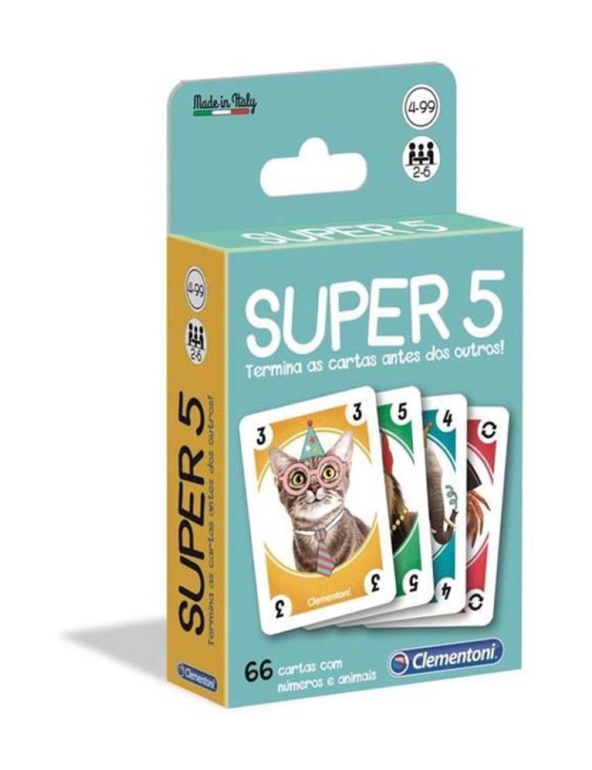 Clementoni - JOGO CARTAS SUPER 5  67664