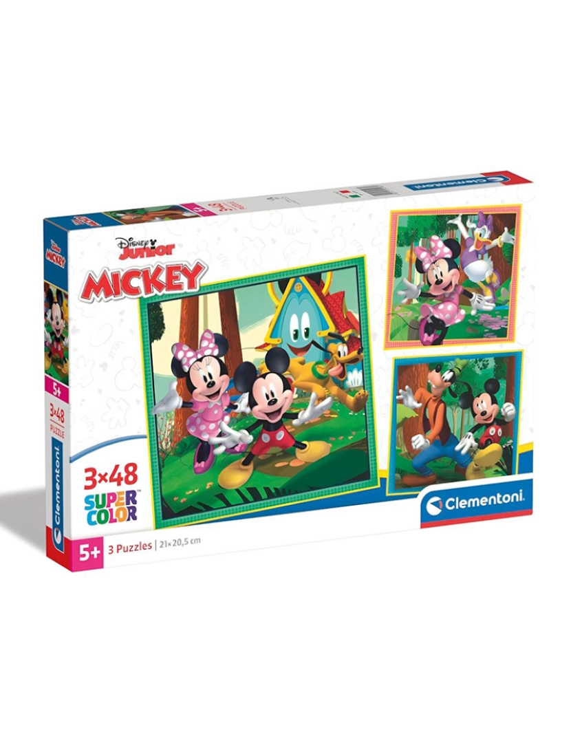 Clementoni - 3X48 MICKEY AND FRIENDS DISNEY 25298