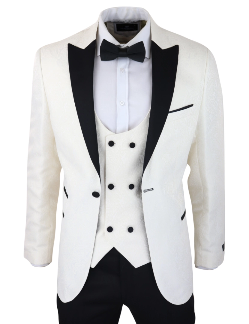 Truclothing - Paisley Tuxedo Blazer Waistcoat Jacket