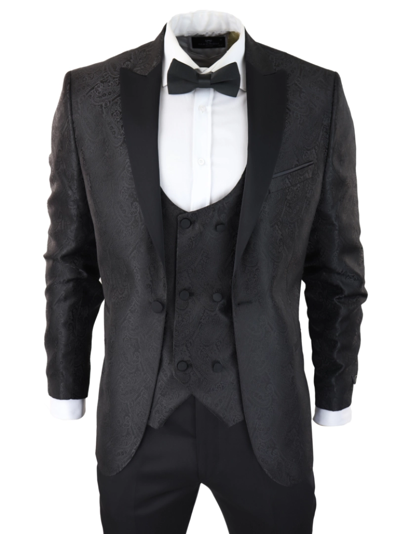 Truclothing - Paisley Tuxedo Blazer Waistcoat Jacket