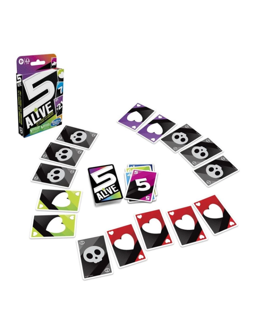 Hasbro - JOGO CARTAS FIVE ALIVE F4205175