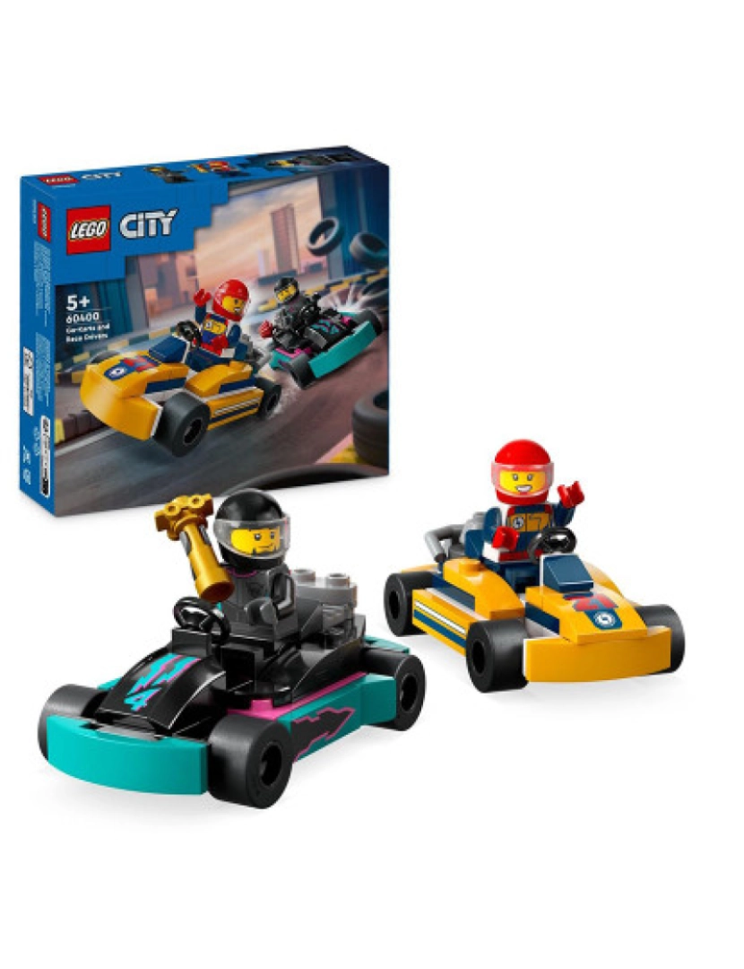 Lego - LEGO CITY CARROS DE KARTING E PILOTOS 60400