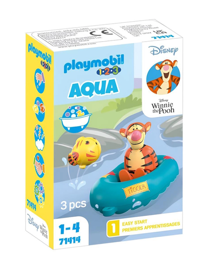 Playmobil - 1.2.3 & DISNEY PASSEIO DE BARCO COM TIGGER 71414