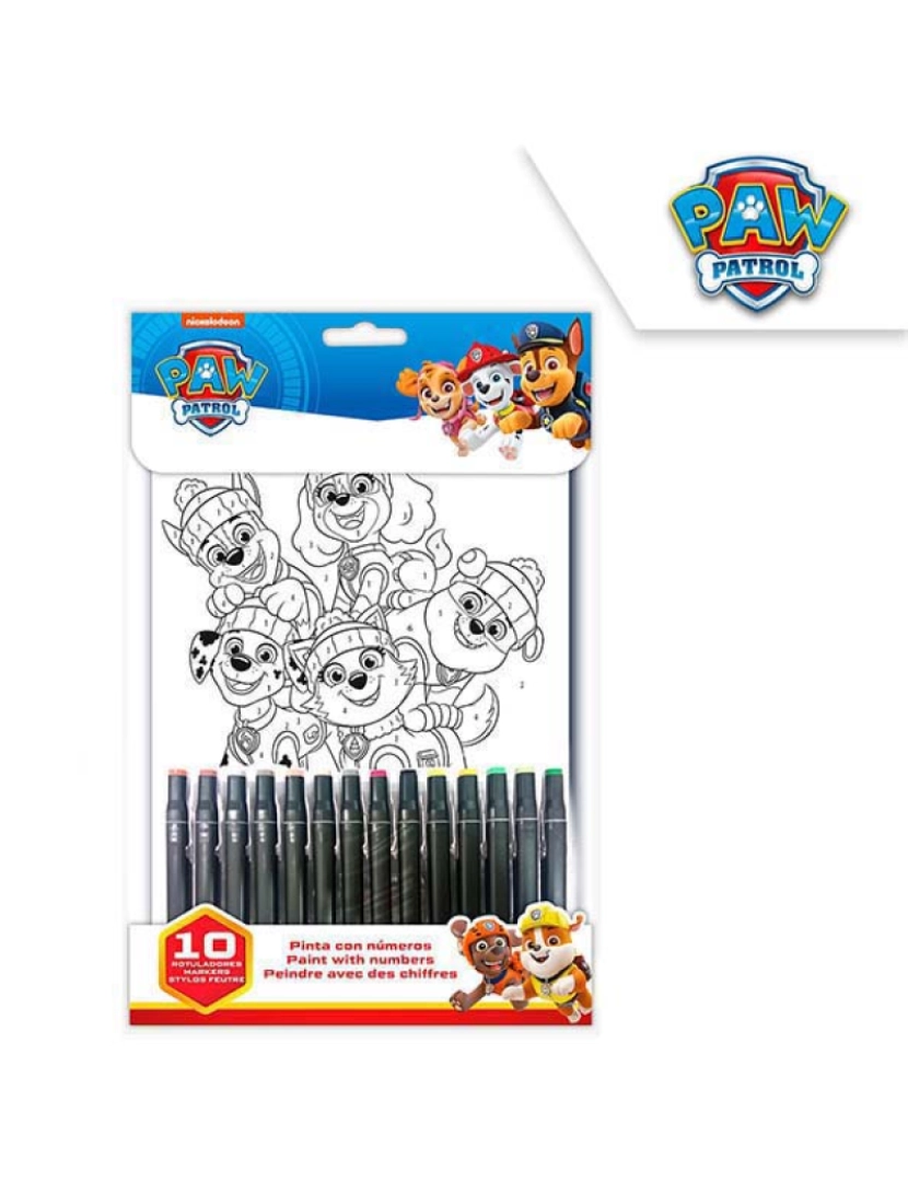 Paw Patrol - Pinta Com Numeros Paw Patrol TU