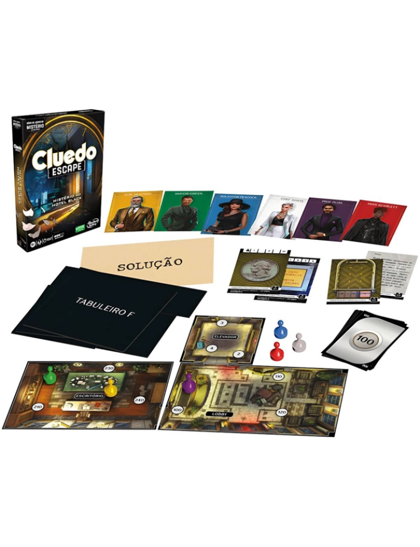 Hasbro - JOGO CLUEDO ESCAPE - TRAIÇÃO NO HOTEL F6417190