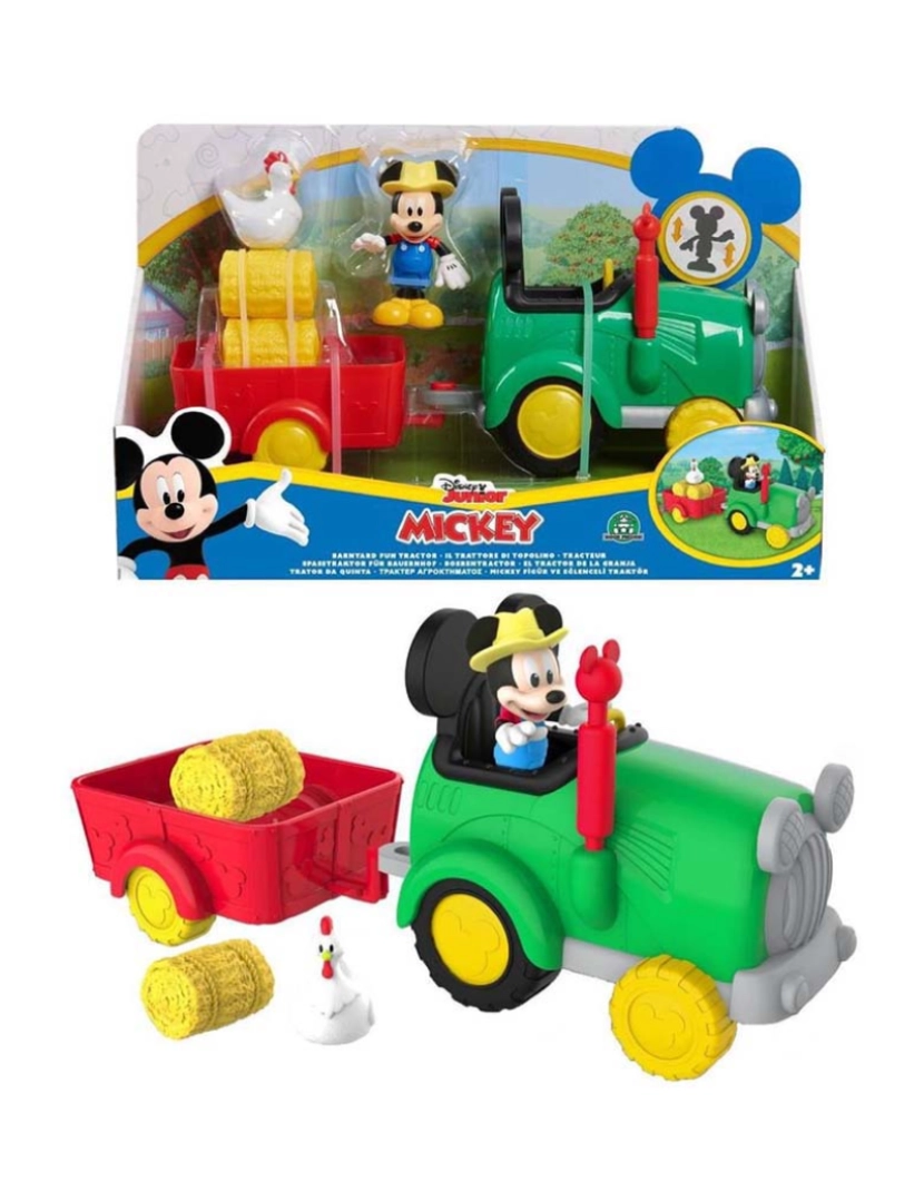 Famosa - Mickey Tractor Com Figuras Mcc05010