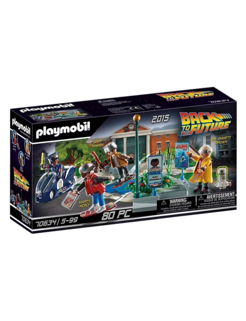 Playmobil - BACK TO THE FUTURE P.PERSEGUIÇÃO DE SKATE 70634