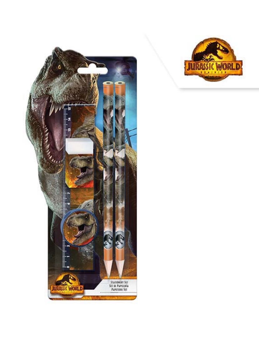 Jurassic World - Conjunto Papelaria Jurassic World TU