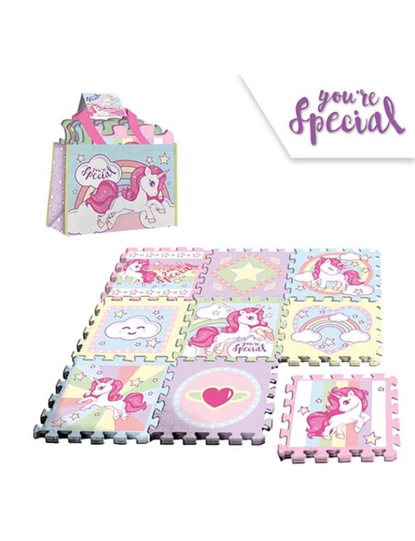 KIDS - Puzzle Almofada EVA 9pçs c/ Bolsa You`re TU