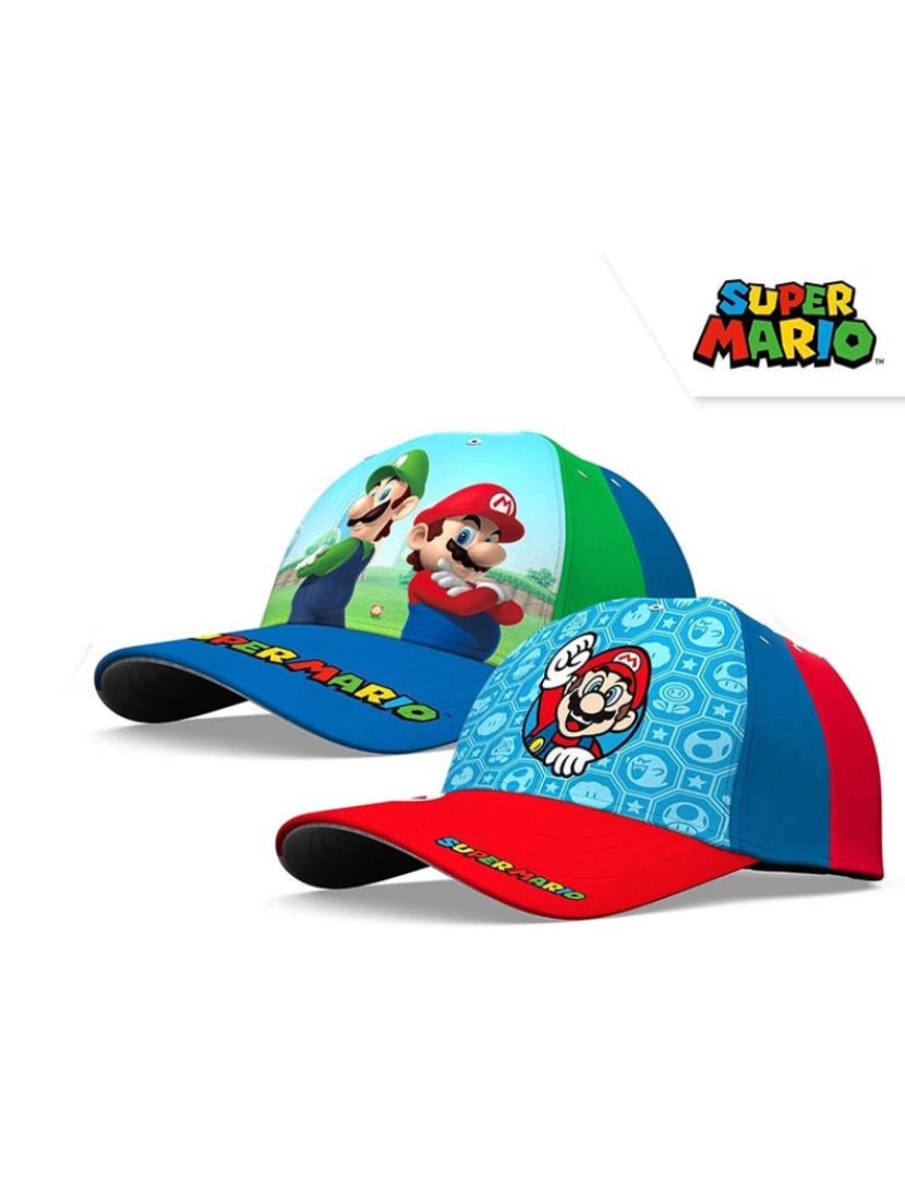 Super Mario - Boné Tam 52/54Cm Super Mario 8X3 TU