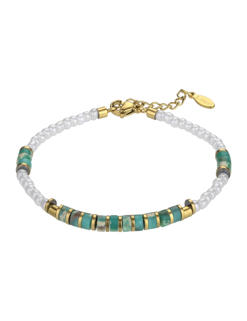 Emily Westwood - Pulseira de Senhora Branco, turquesa, dourado