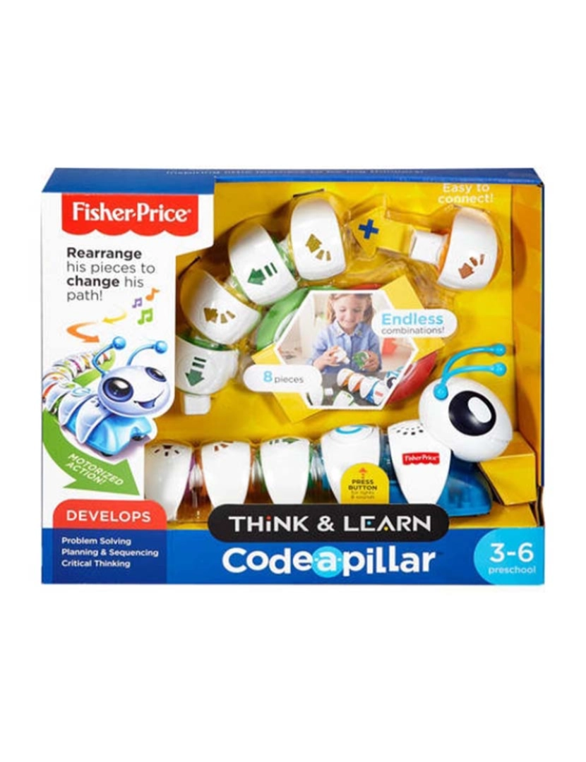 Fisher-Price - FISHER-PRICE LAGARTA APRENDE A PROGRAMAR DKT39