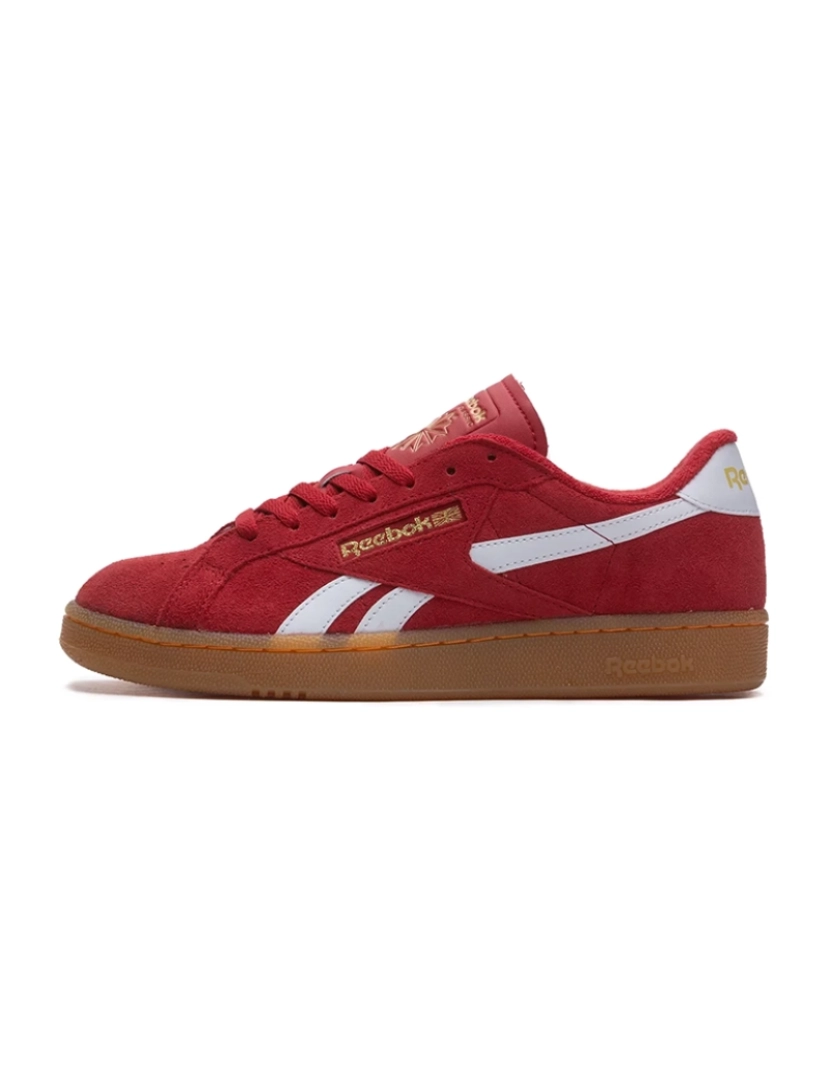 Reebok - Ténis CLUB C GROUNDS UK Vermelho e Branco