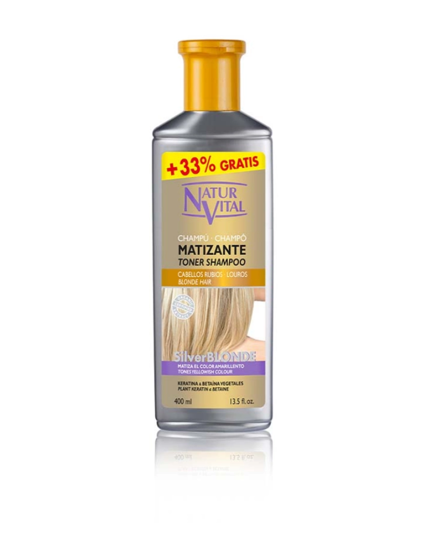 Natur Vital - Champô Silver Blonde Matizante 400Ml