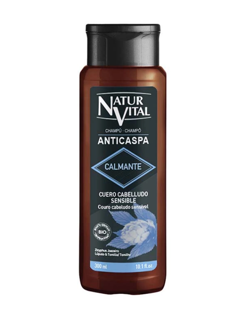 Natur Vital - Champu Anticaspa Calmante Cabello Normal 300 Ml